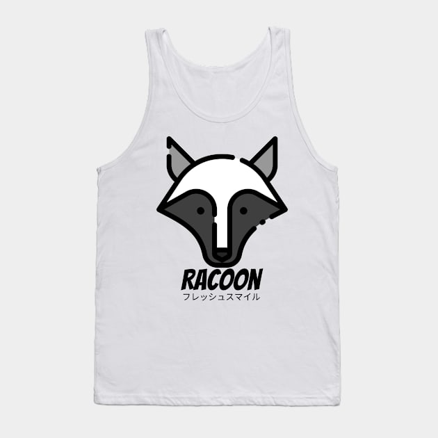 Racoon Wild Animal Cartoon Tank Top by BradleyHeal